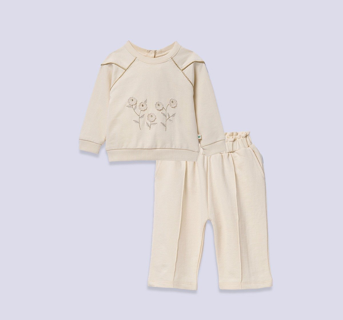 Ed-a-Mamma Infant Girls Set Off White
