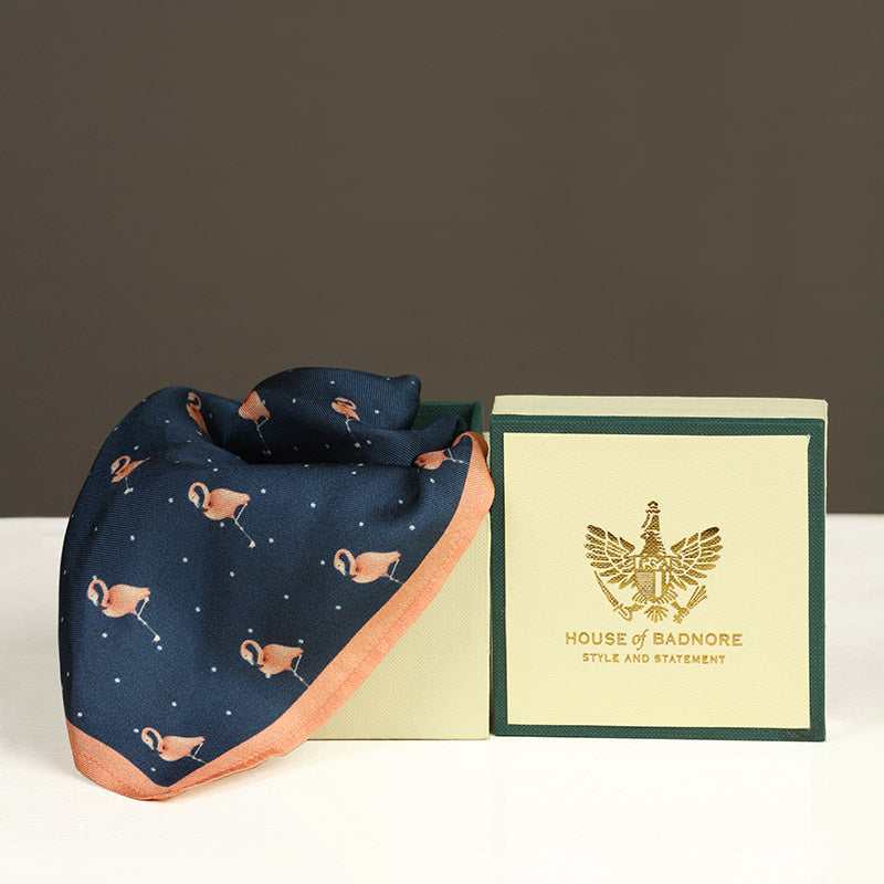Flamingo pocket square