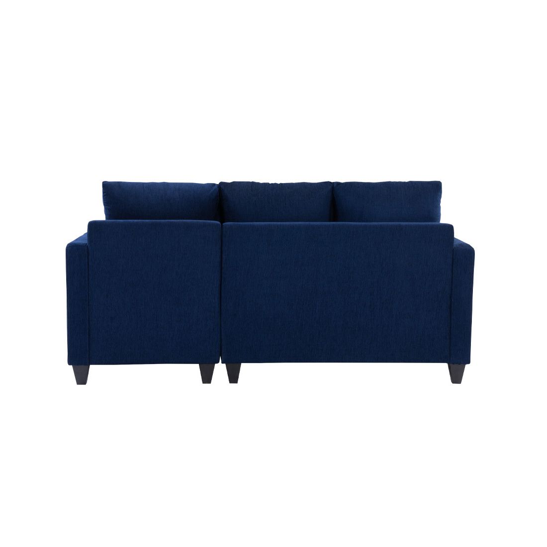 neudot Saya LHS Sectional Sofa for Living Room |4 Person Sofa| Premium Fabric with Cushioned Armrest | 12 Months Warranty| Solid Wood Frame| 4 Seater in Saya Blue Color DIY(Do-It-Yourself)