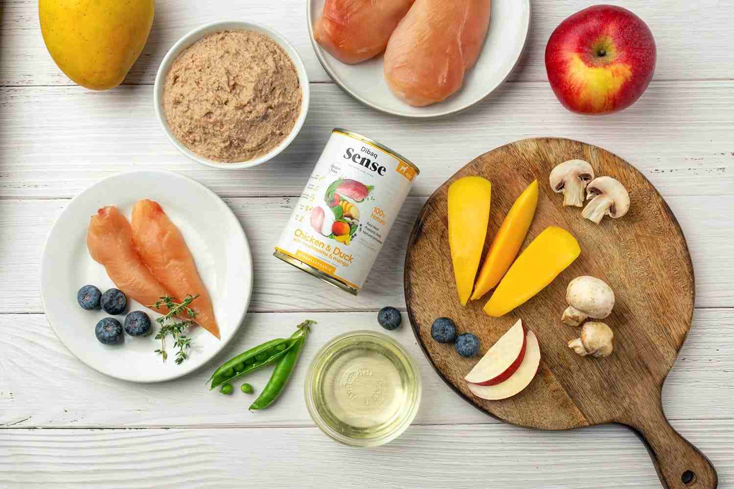 Dibaq Sense Grain Free Chicken and Duck Adult Wet Dog Food, 380 g