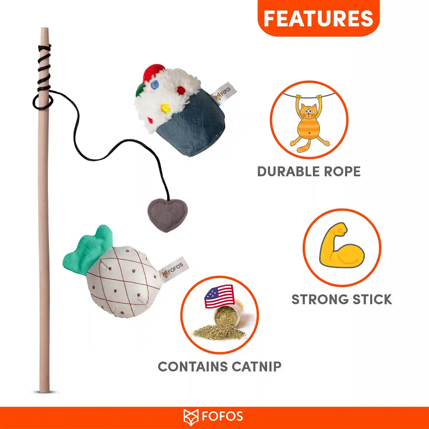 Barkbutler Fofos Magn Teaser Cake Interactive Cat Teaser Toys