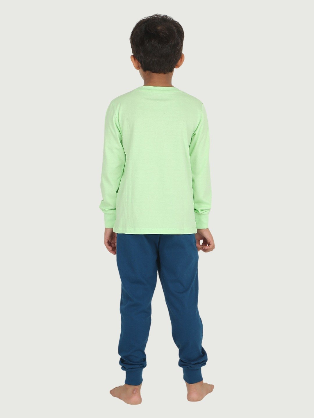 Boys 2 piece printed jogger lounge set- Pistachio Green