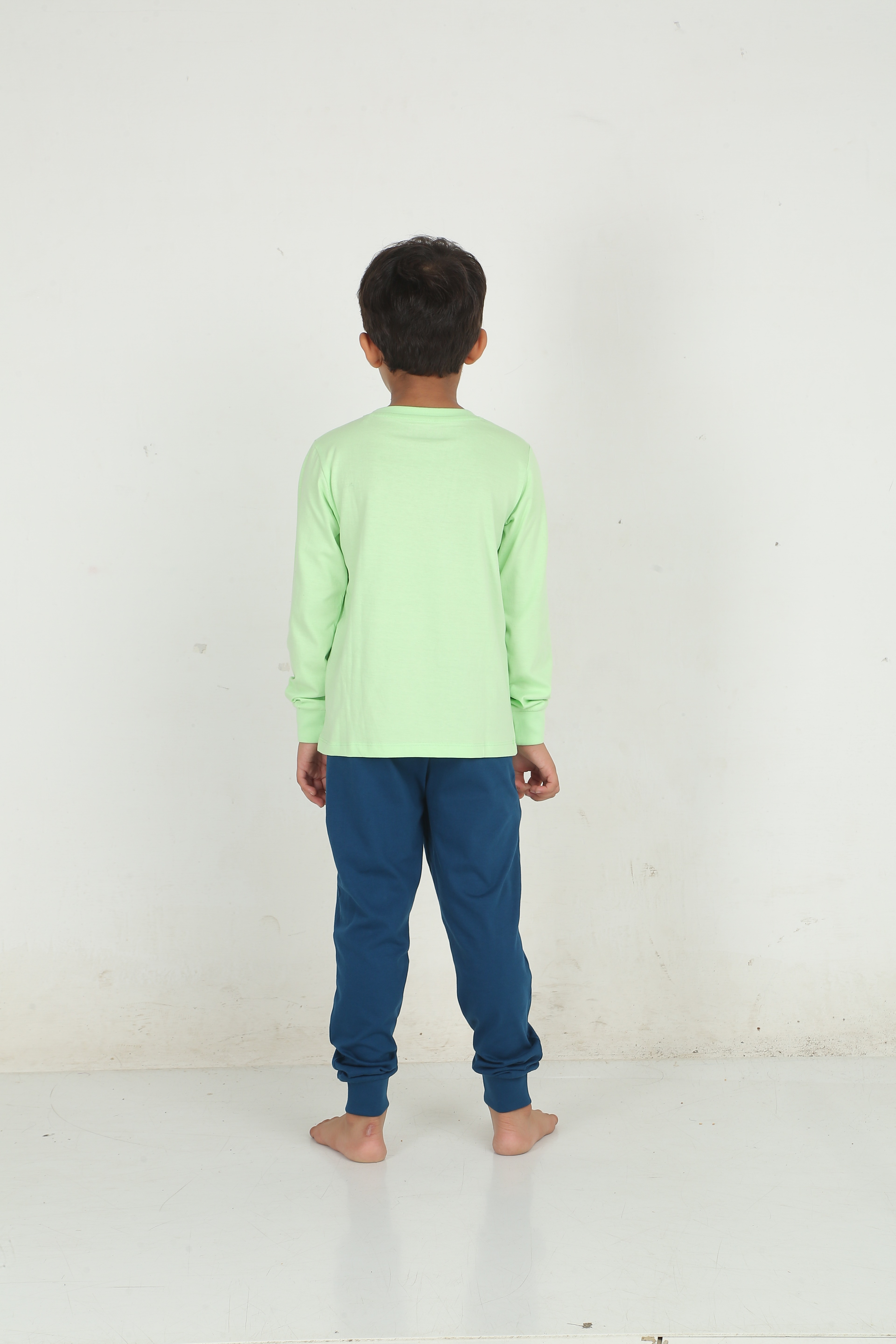 Boys 2 piece printed jogger lounge set- Pistachio Green