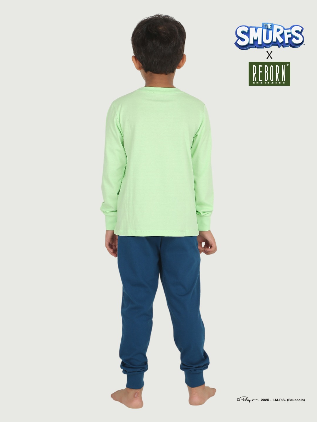 Boys 2 piece printed jogger lounge set- Pistachio Green