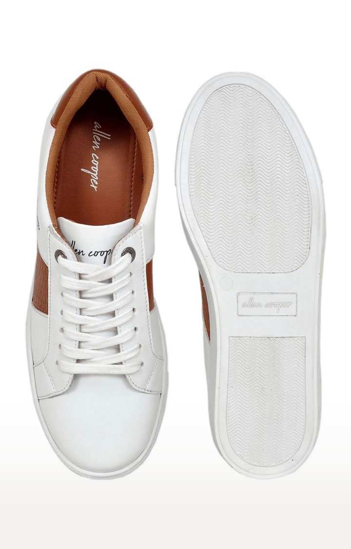 Men's White PU Sneakers