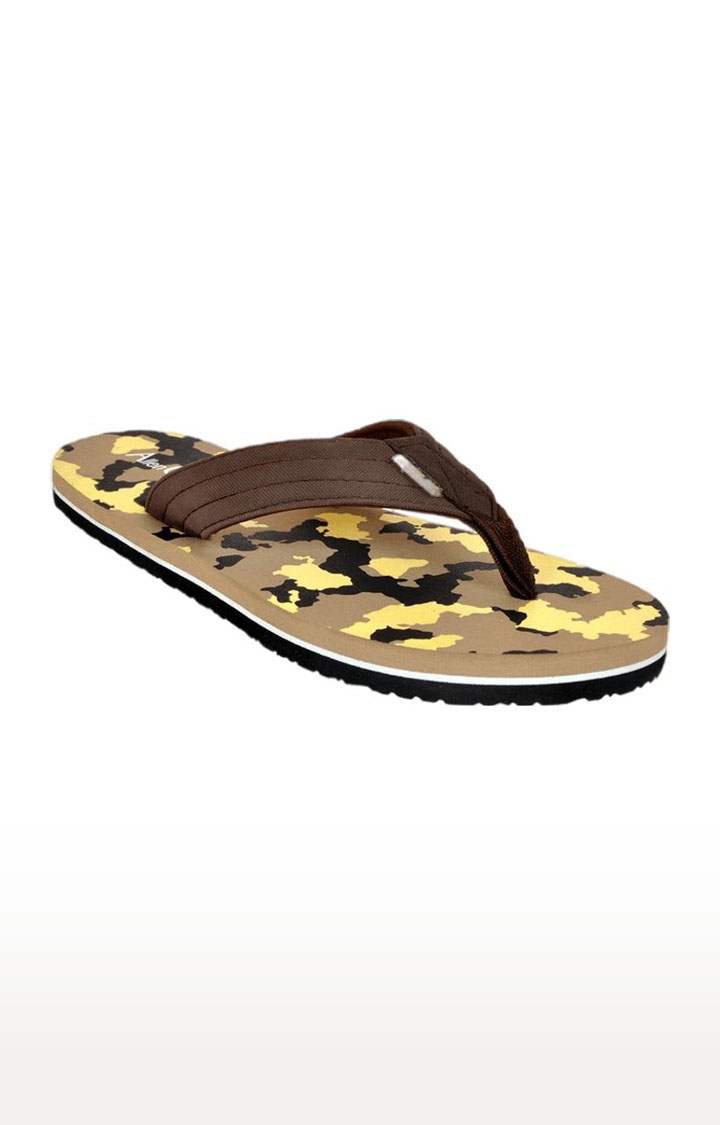 Men s Brown Synthetic Slippers