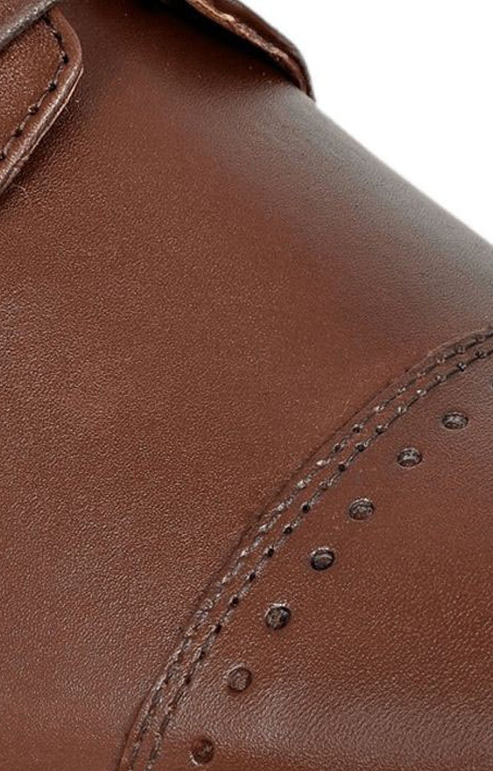 Allen Cooper | Men's Brown Leather Brogues 3