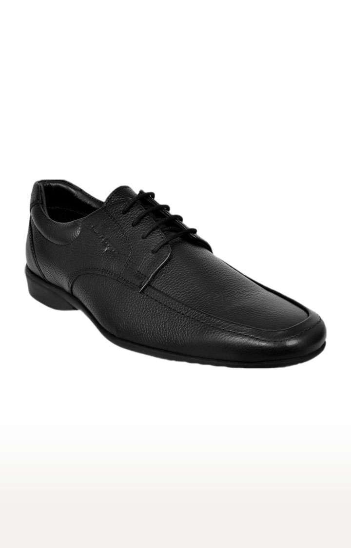 Allen Cooper Men s Black Leather Formal Lace ups