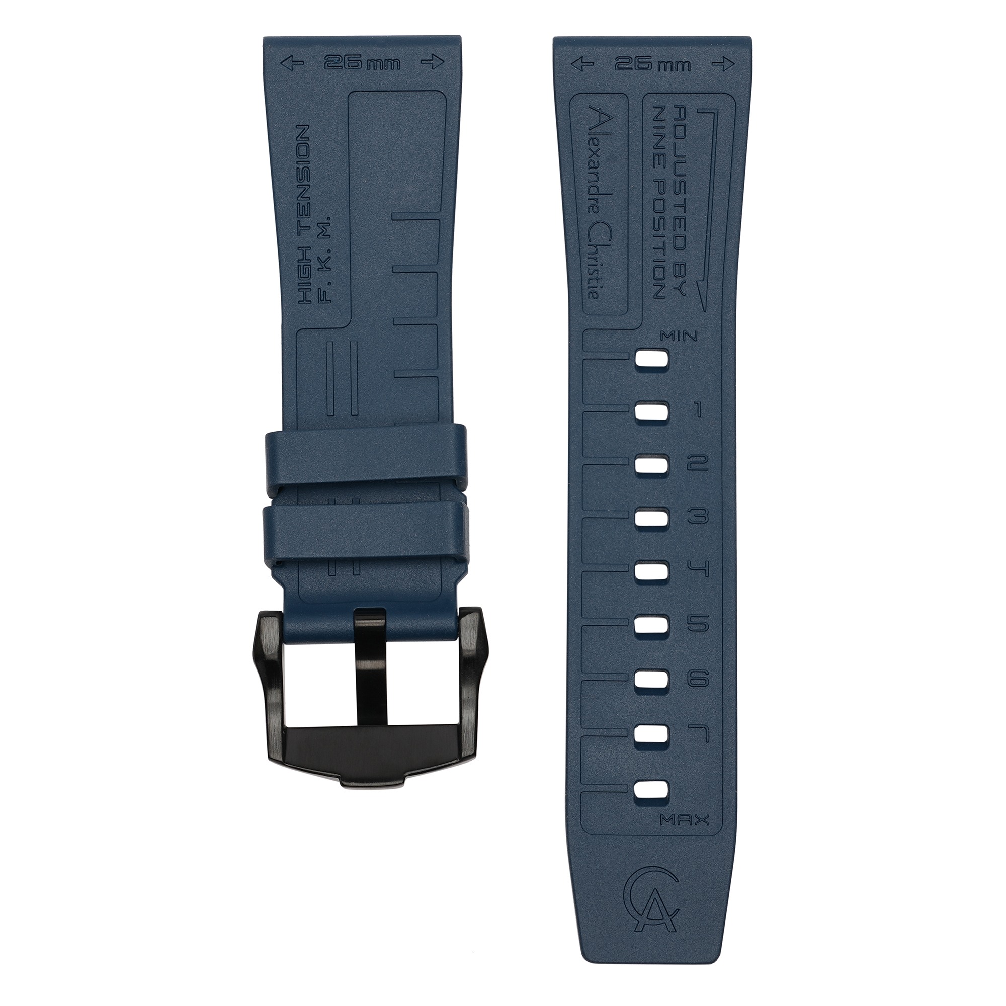 ACR26IPBU Rubber Strap 26mm