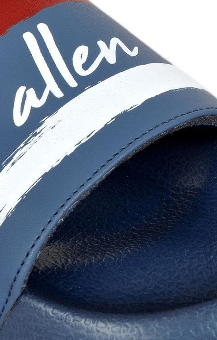 Allen Cooper | Men's Blue Rubber Flip Flops 3
