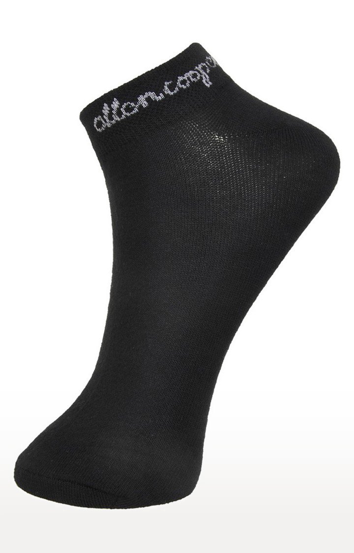 Allen Cooper Multi-Coloured Solid Pack of 3 Ankle Socks (300099)