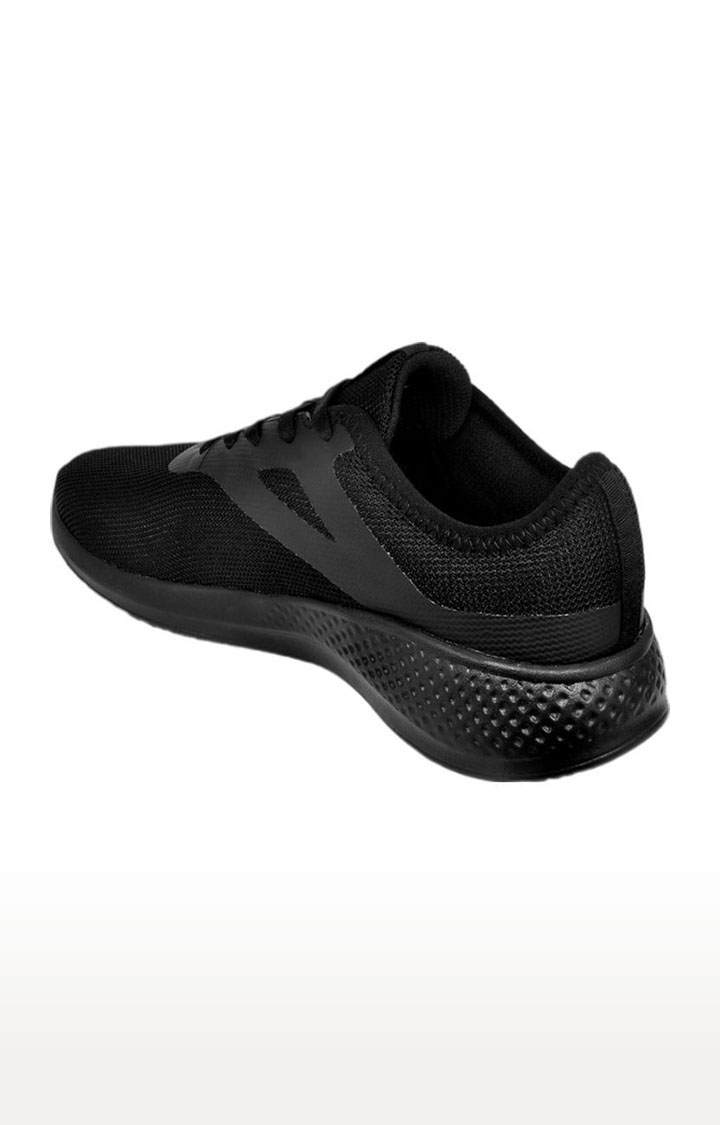 Allen Cooper | Men's Black Mesh Running Shoes 1