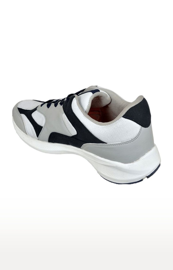 Allen Cooper | Men's White Mesh Running Shoes 1