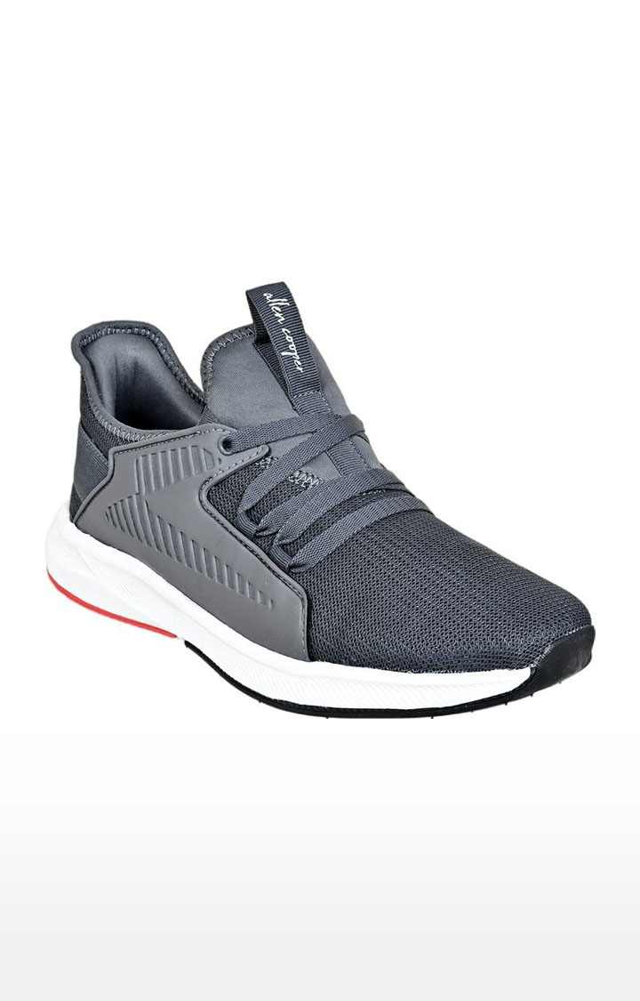 Men's Grey Mesh Running Shoes