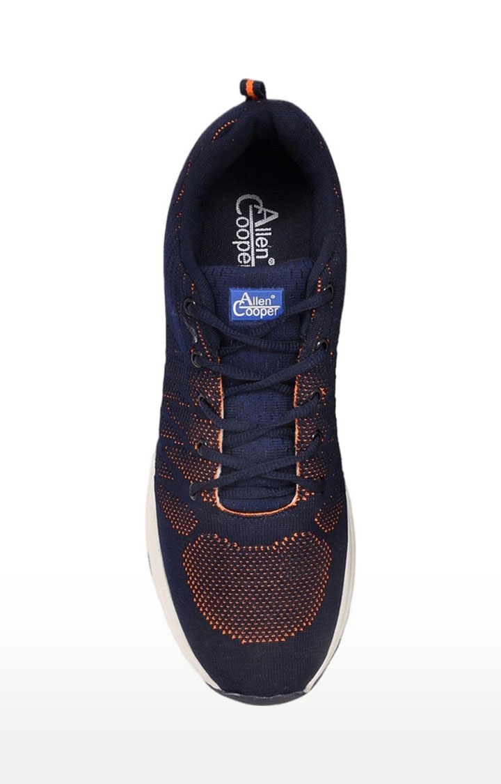 Allen Cooper | Men's Blue Mesh Outdoor Sports Shoes 3