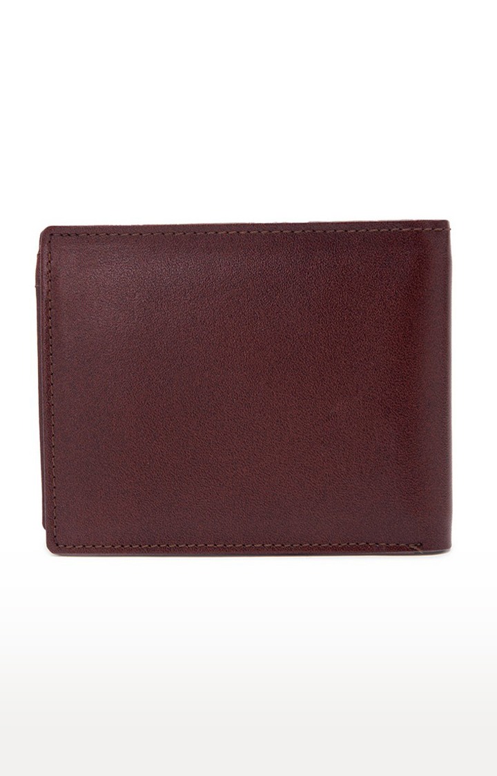 Allen Cooper Brown Leather Wallets For Men