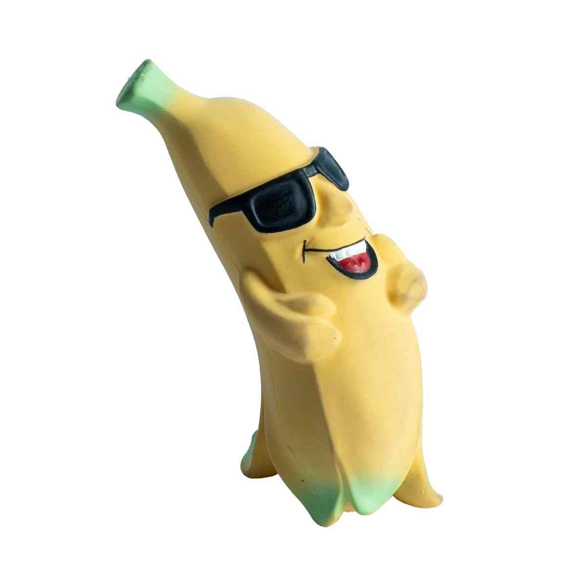 Ezra Play Banana Squeaky Latex Toy