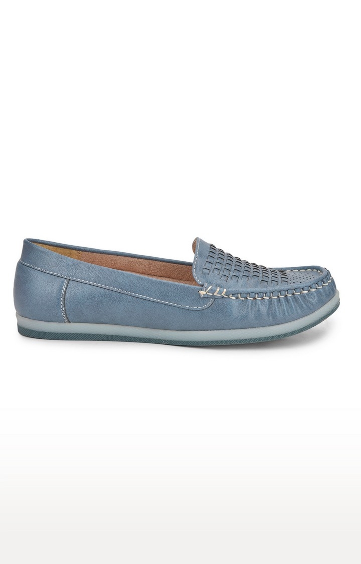 SALARIO | Blue Slip On Loafers 1