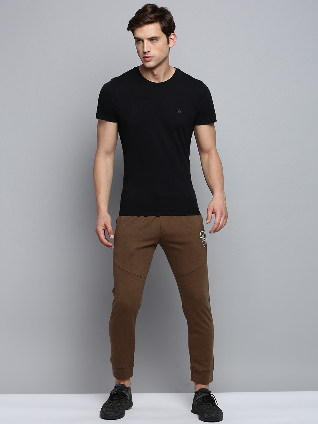 SHOWOFF Men's Solid Coffee Brown Regular Fit Jogger