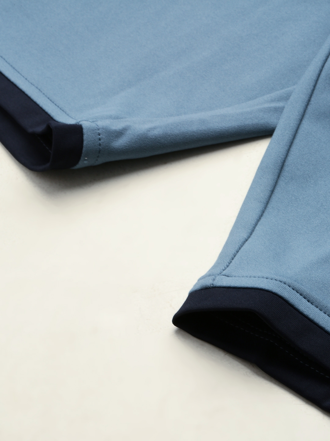Showoff | SHOWOFF Men's Knee Length Solid Blue Mid-Rise Regular Shorts 7