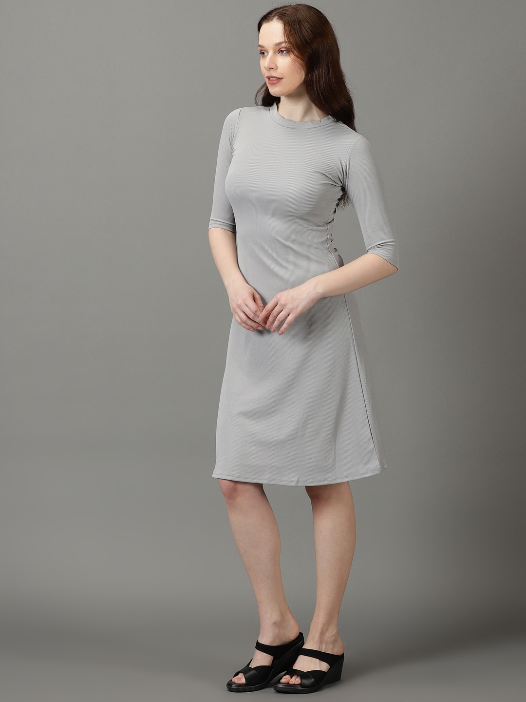 Buy Karl Lagerfeld Women Dark Grey Dress Online - 690623 | The Collective