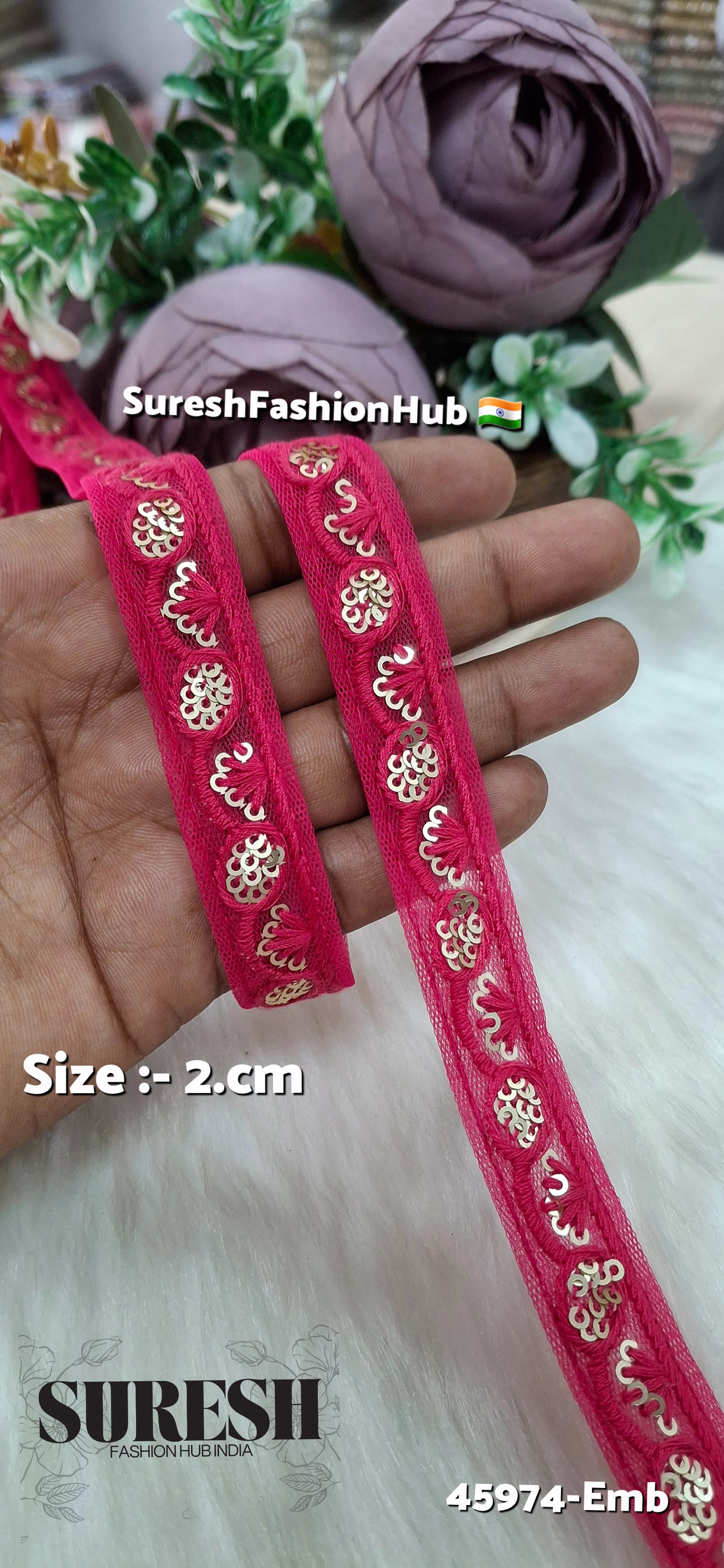 Rani Tone-on-Tone Embroidery Lace