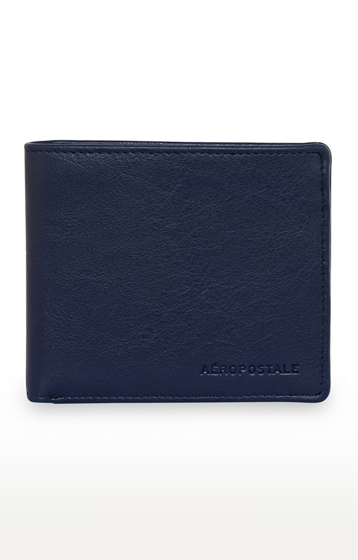 Aeropostale | Aeropostale Thomas Men's Wallet Slim Fit Vegan Leather (Blue) 0