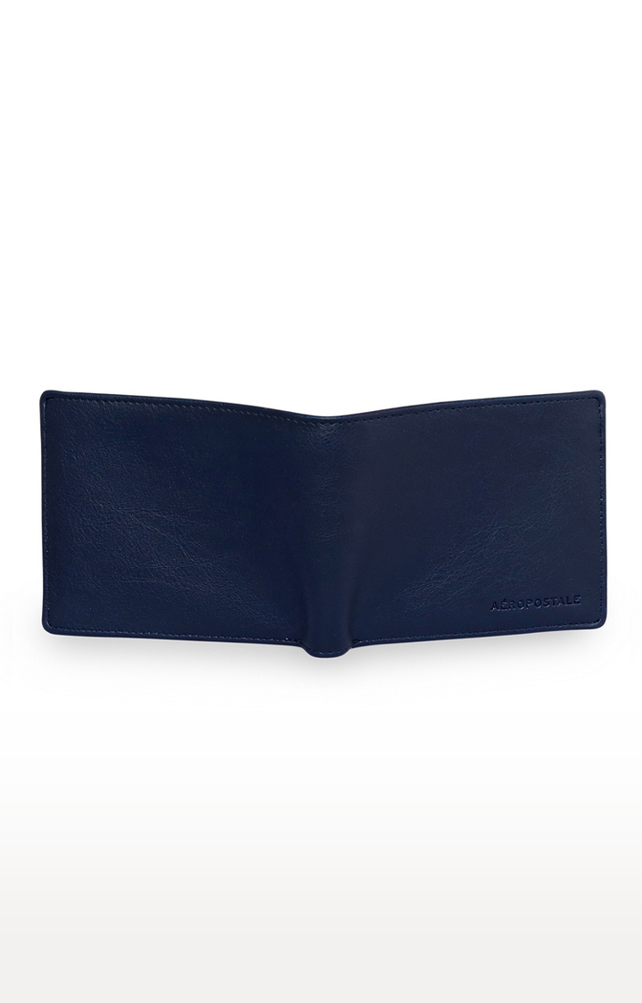 Aeropostale | Aeropostale Thomas Men's Wallet Slim Fit Vegan Leather (Blue) 2