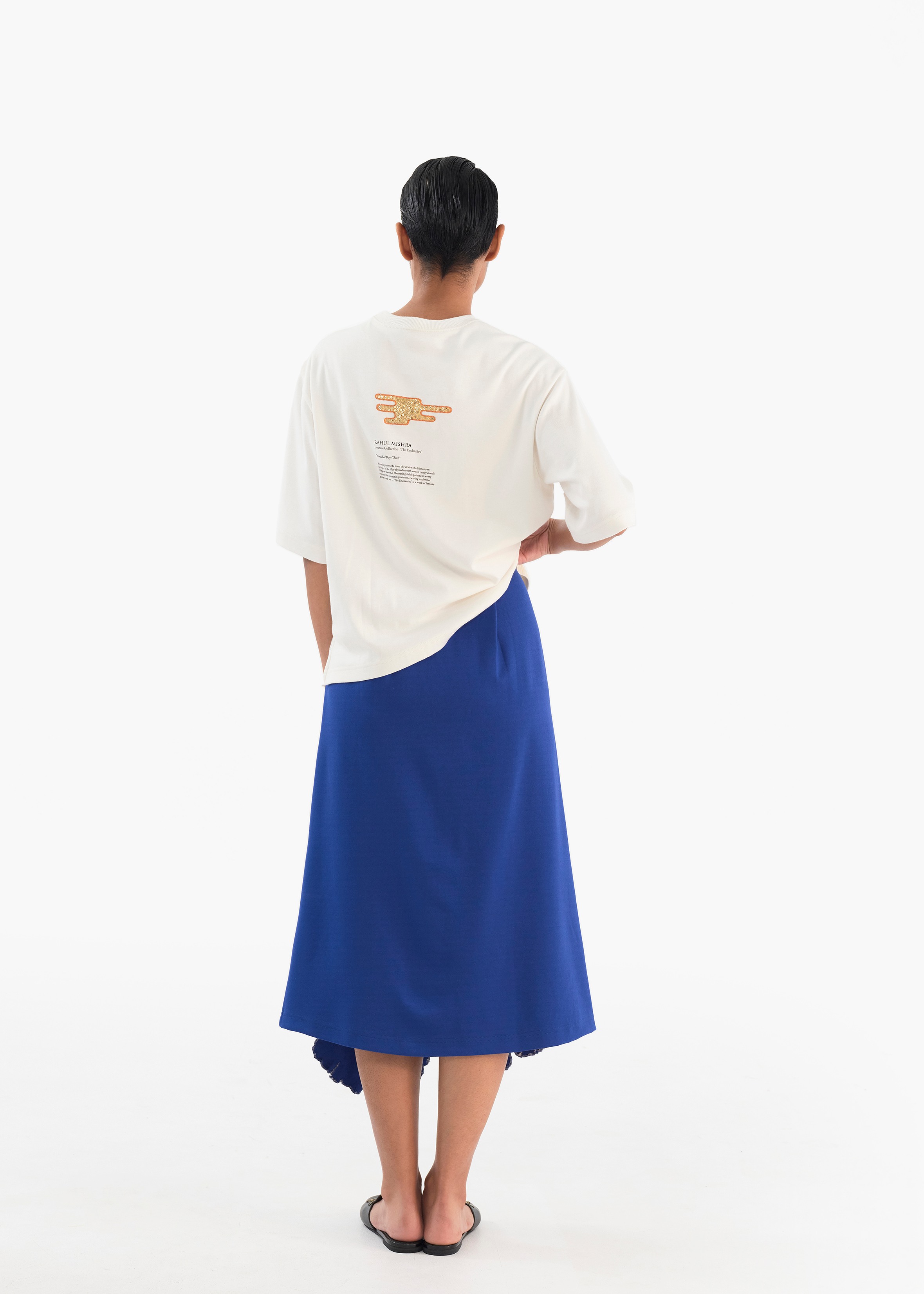 Carnation jersey skirt