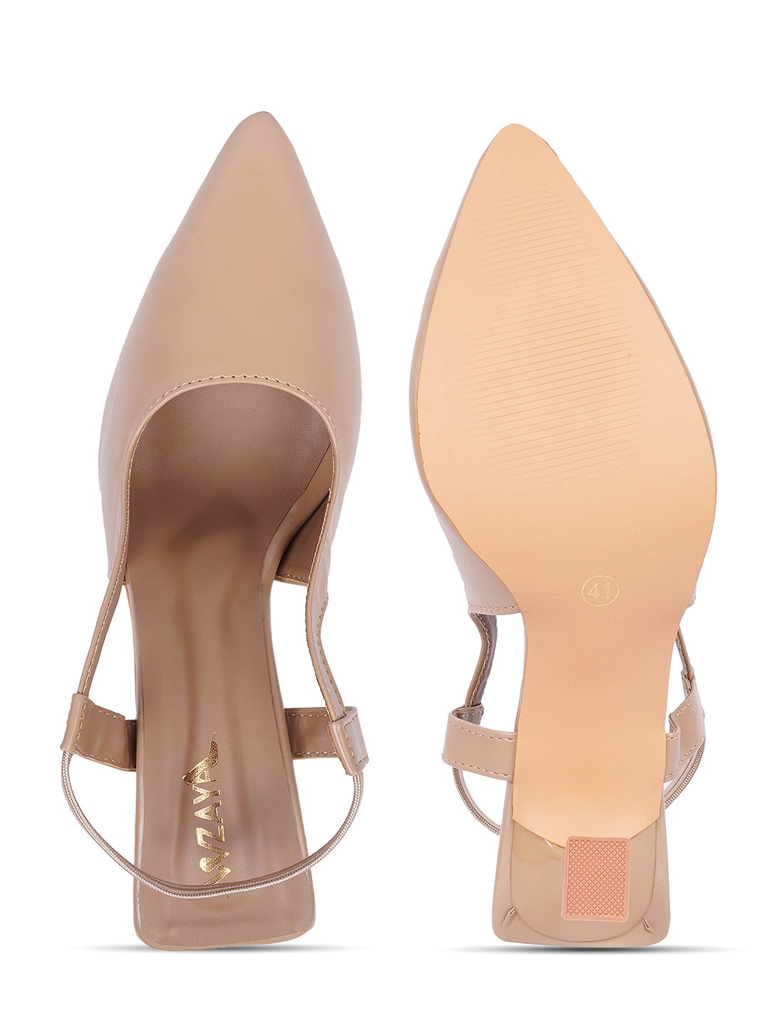 Women backstrap heel pumps