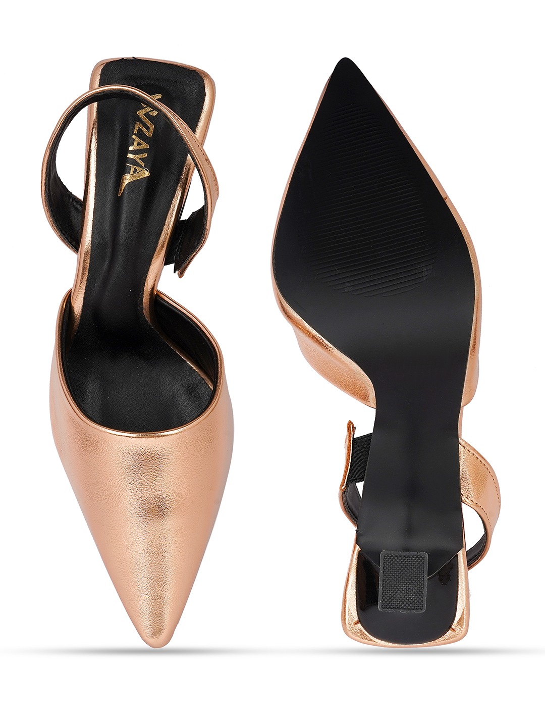 Women backstrap heel pumps