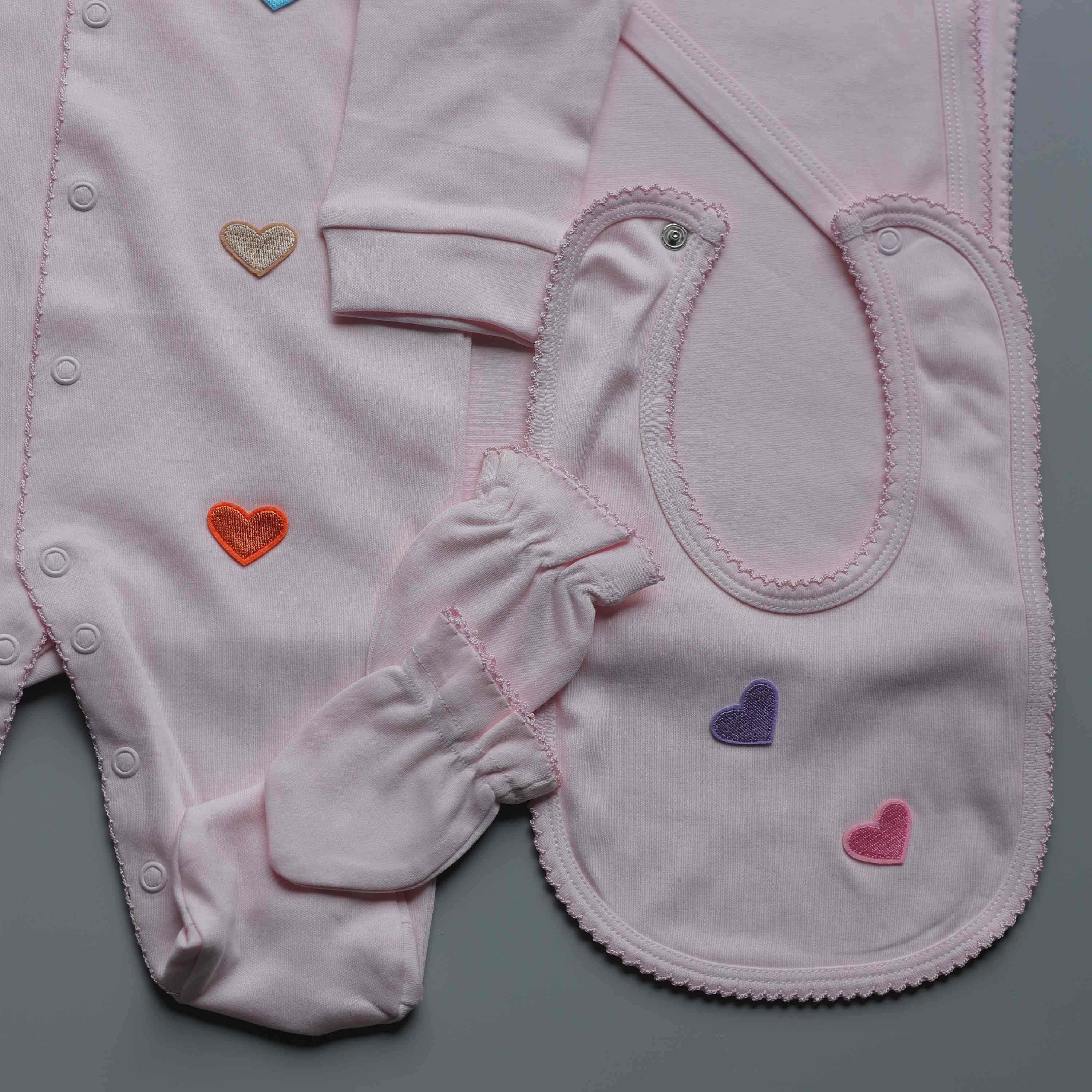 FlutterHeart Romper Set