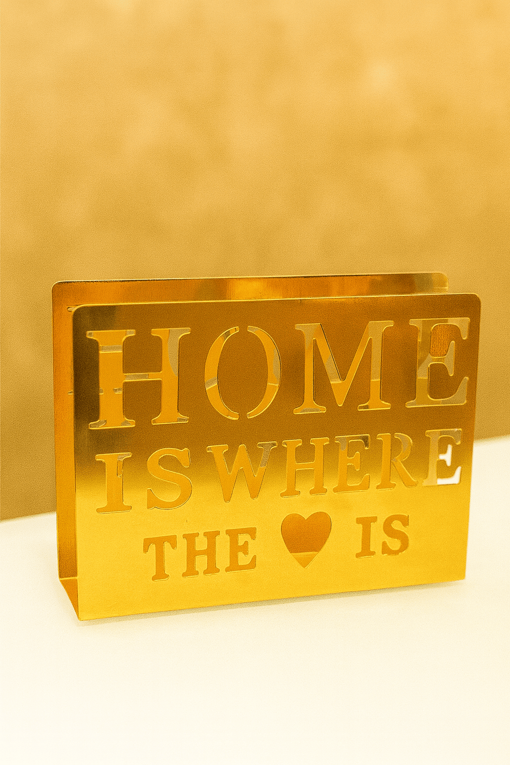 Manya Household Napkin Holder Golden Sheet Napkin