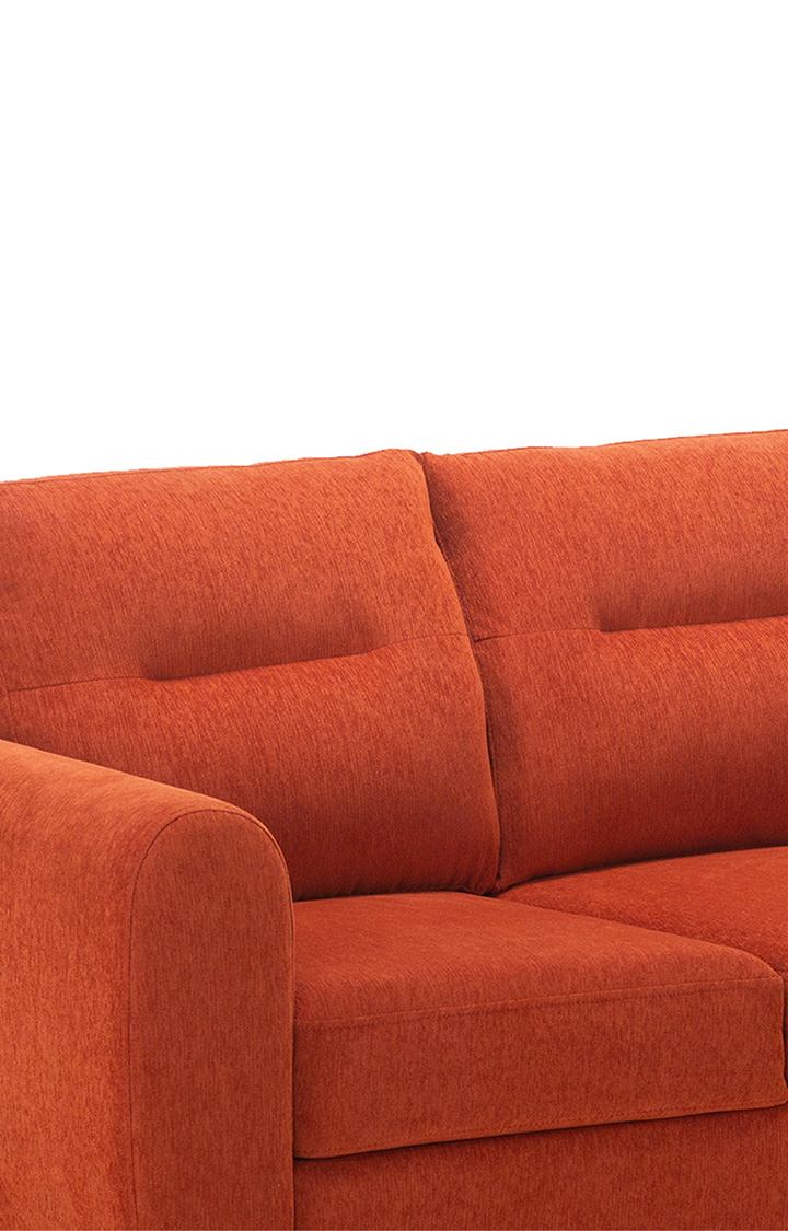 neudot Scott Sofa for Living Room |2 Persons Sofa|Premium Fabric with Cushioned Armrest | Solid Wood Frame|2 Seater in Rusty Cider Color