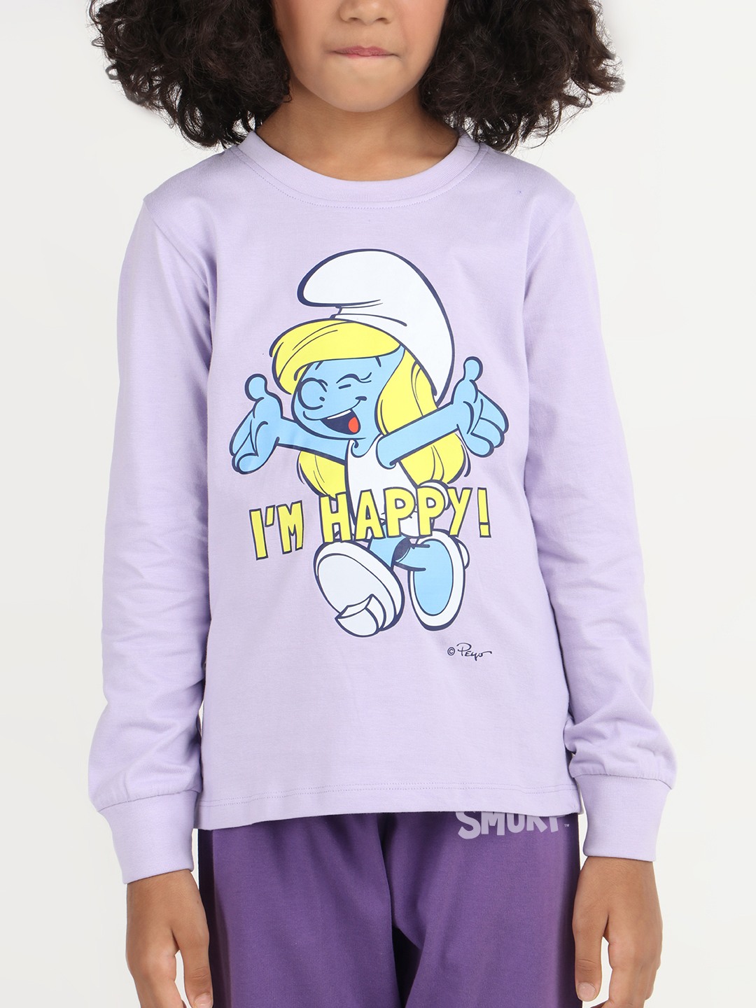 Girls 2 piece printed jogger lounge set- Lavender