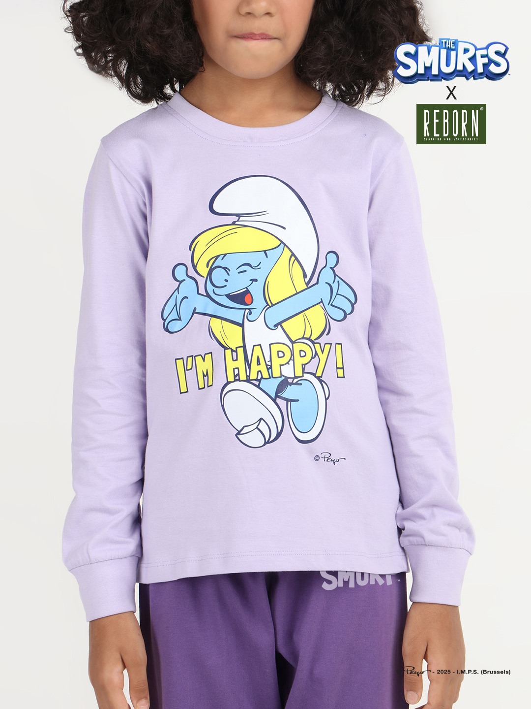 Girls 2 piece printed jogger lounge set- Lavender