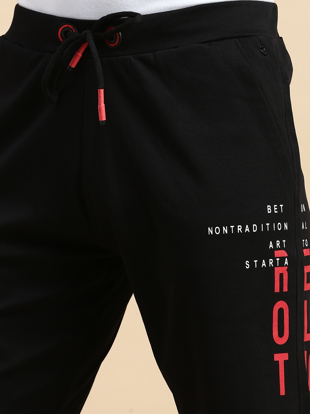 Showoff | SHOWOFF Men's Solid Black Knee Length Regular Shorts 5
