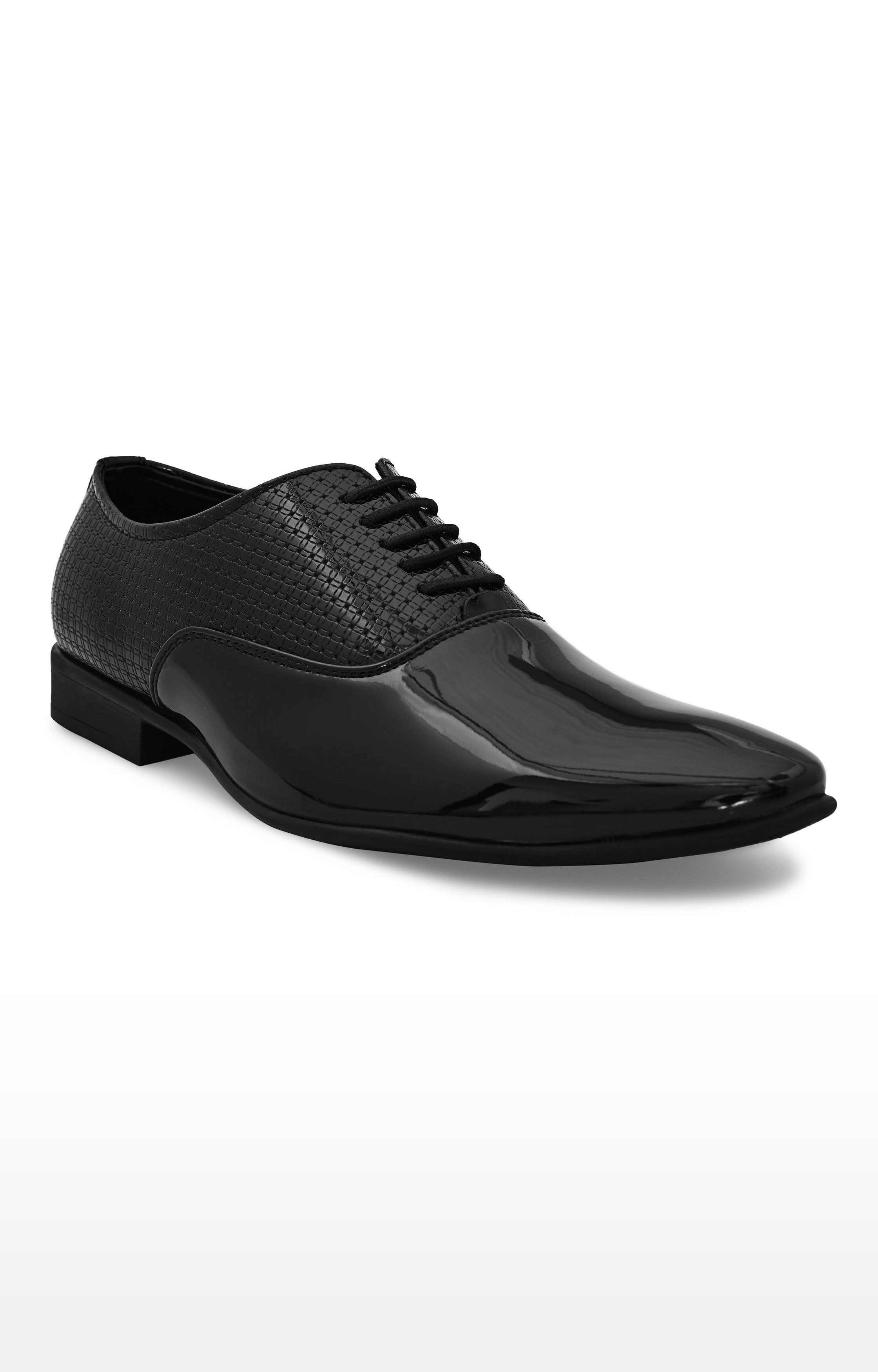 San Frissco Men s Black Arcade Black Patent Formal Shoes