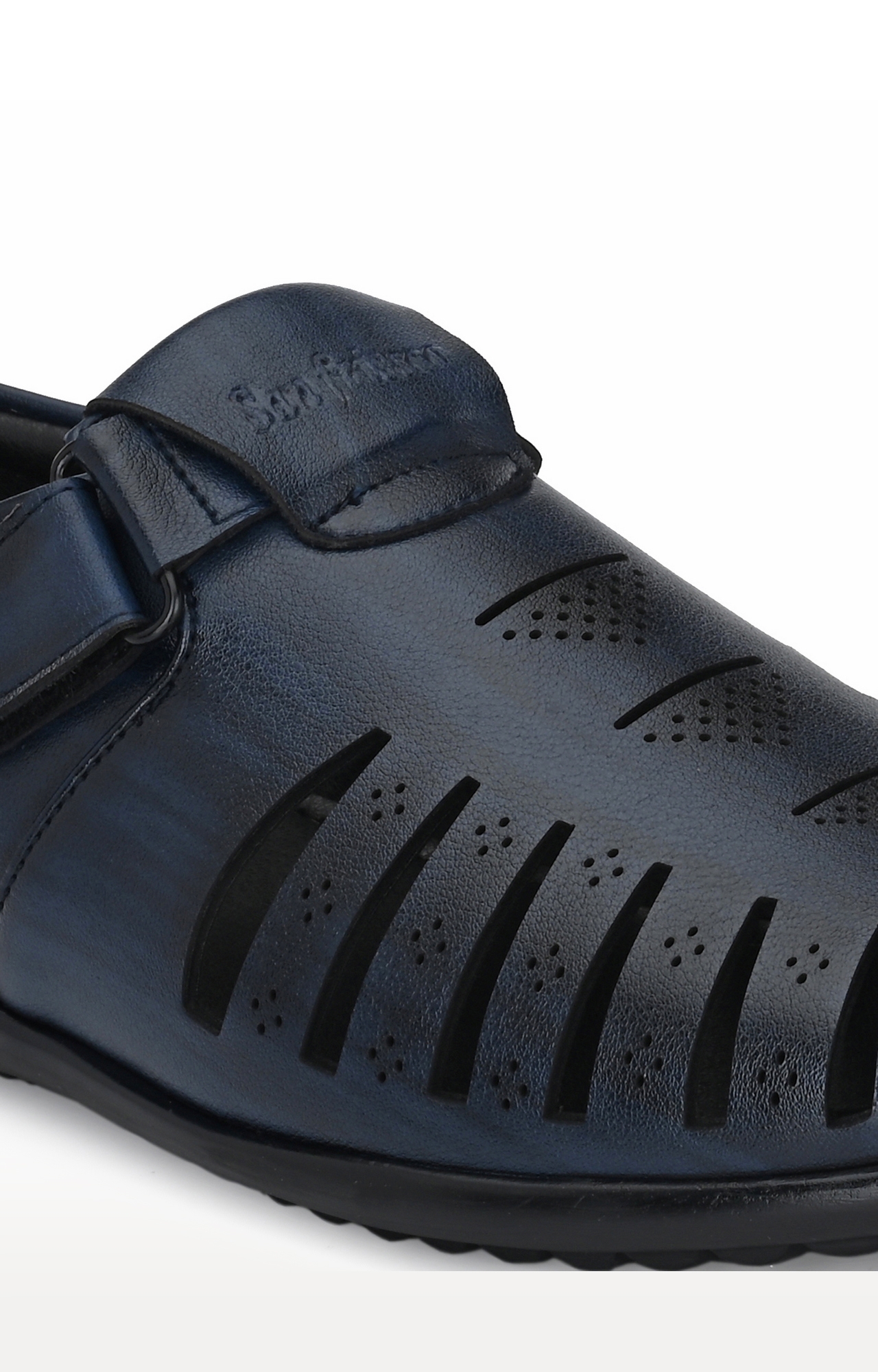 San Frissco | San Frissco Men's Faux Leather True Blue Sandals 5