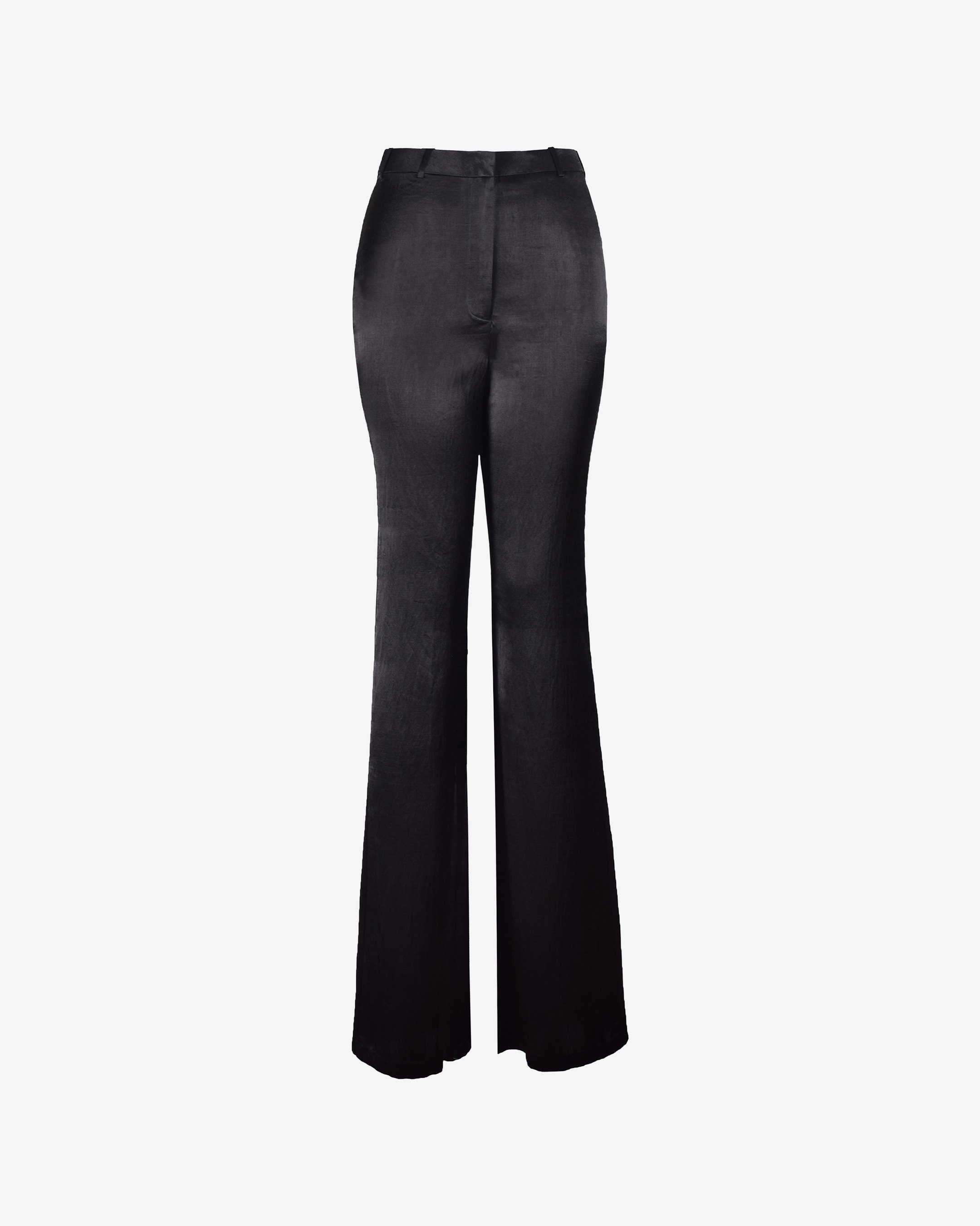 Bootcut Textured Satin Trousers