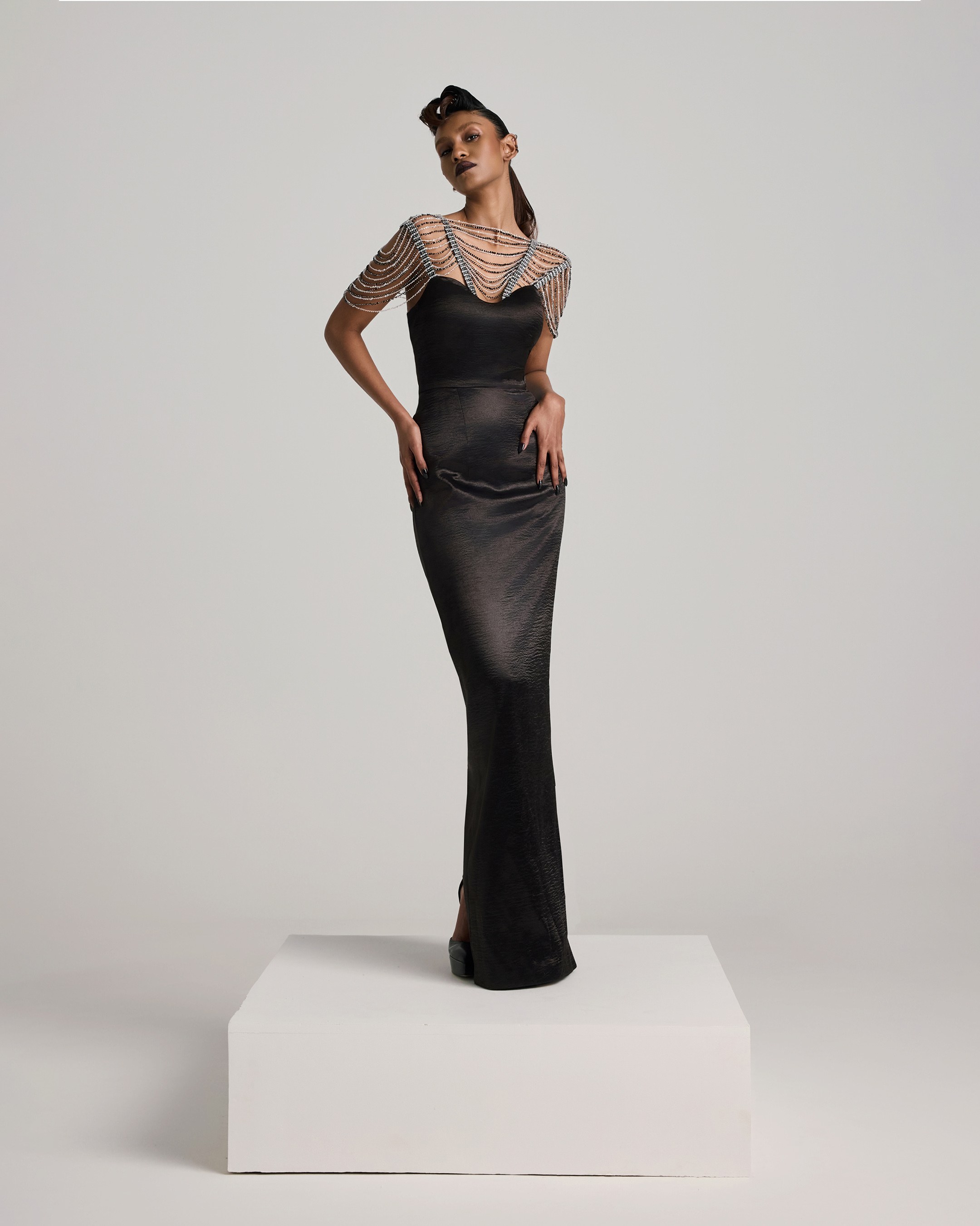 The Sparkle Floats Pencil Dress
