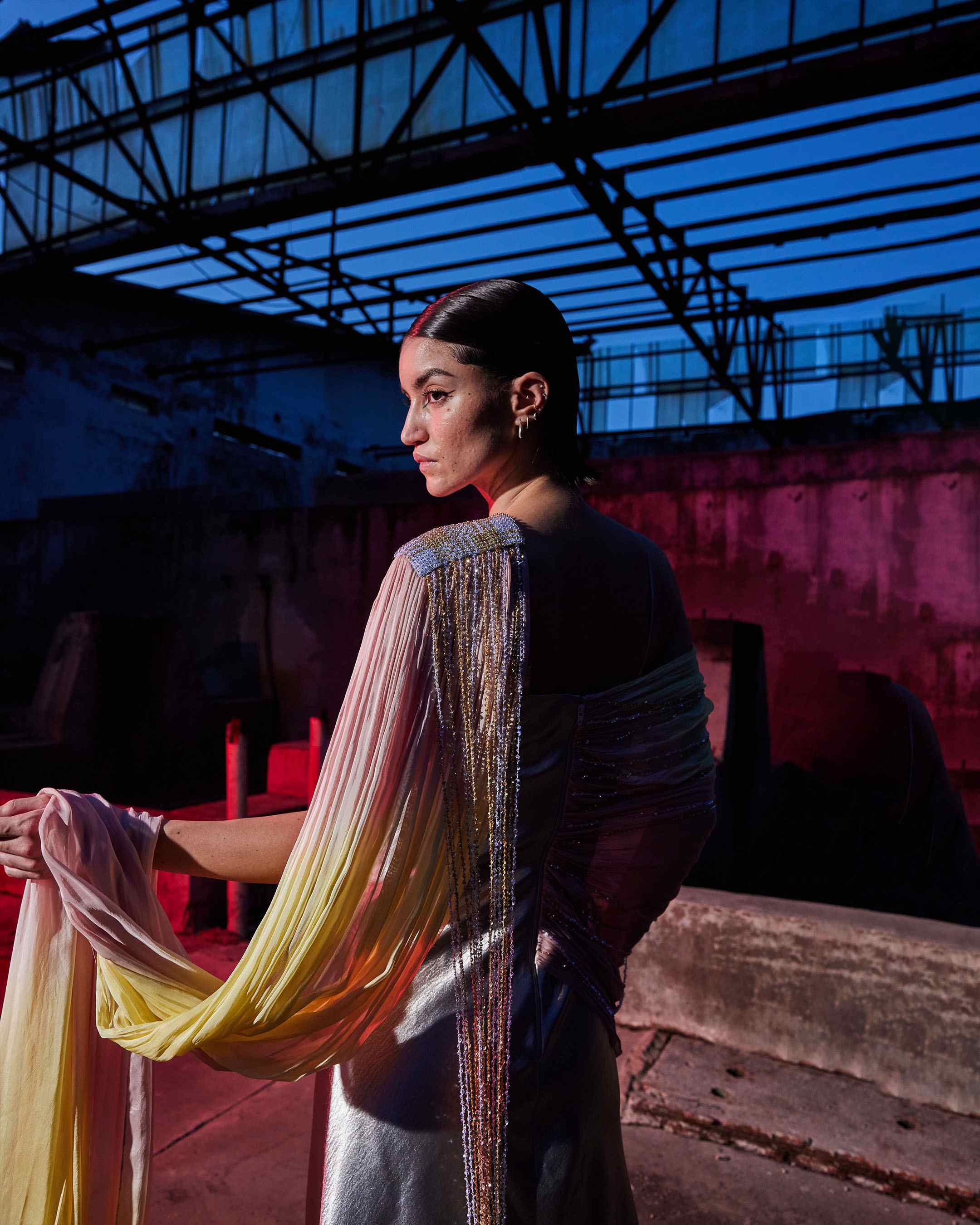 The Infrared Saree Dress