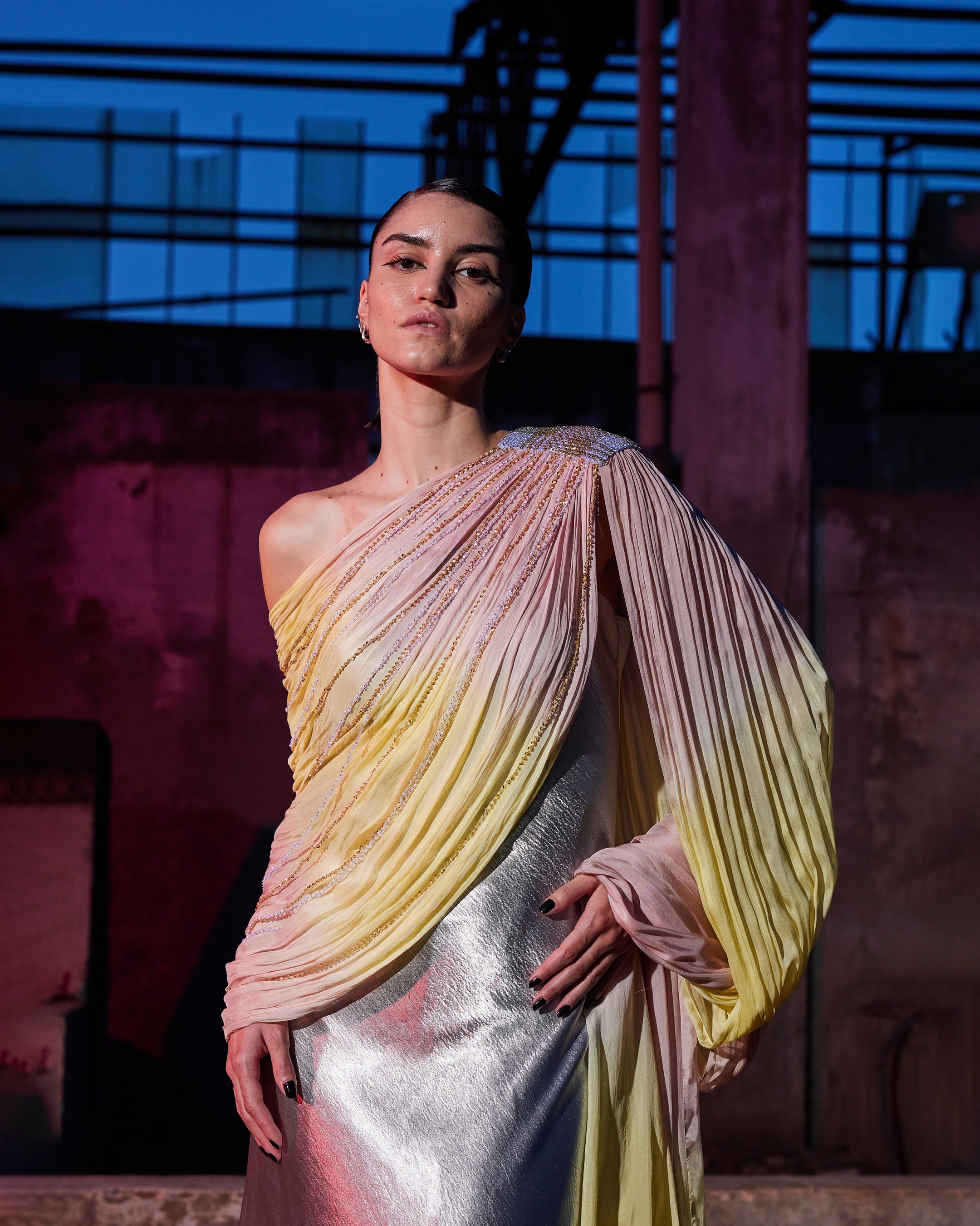 The Infrared Saree Dress