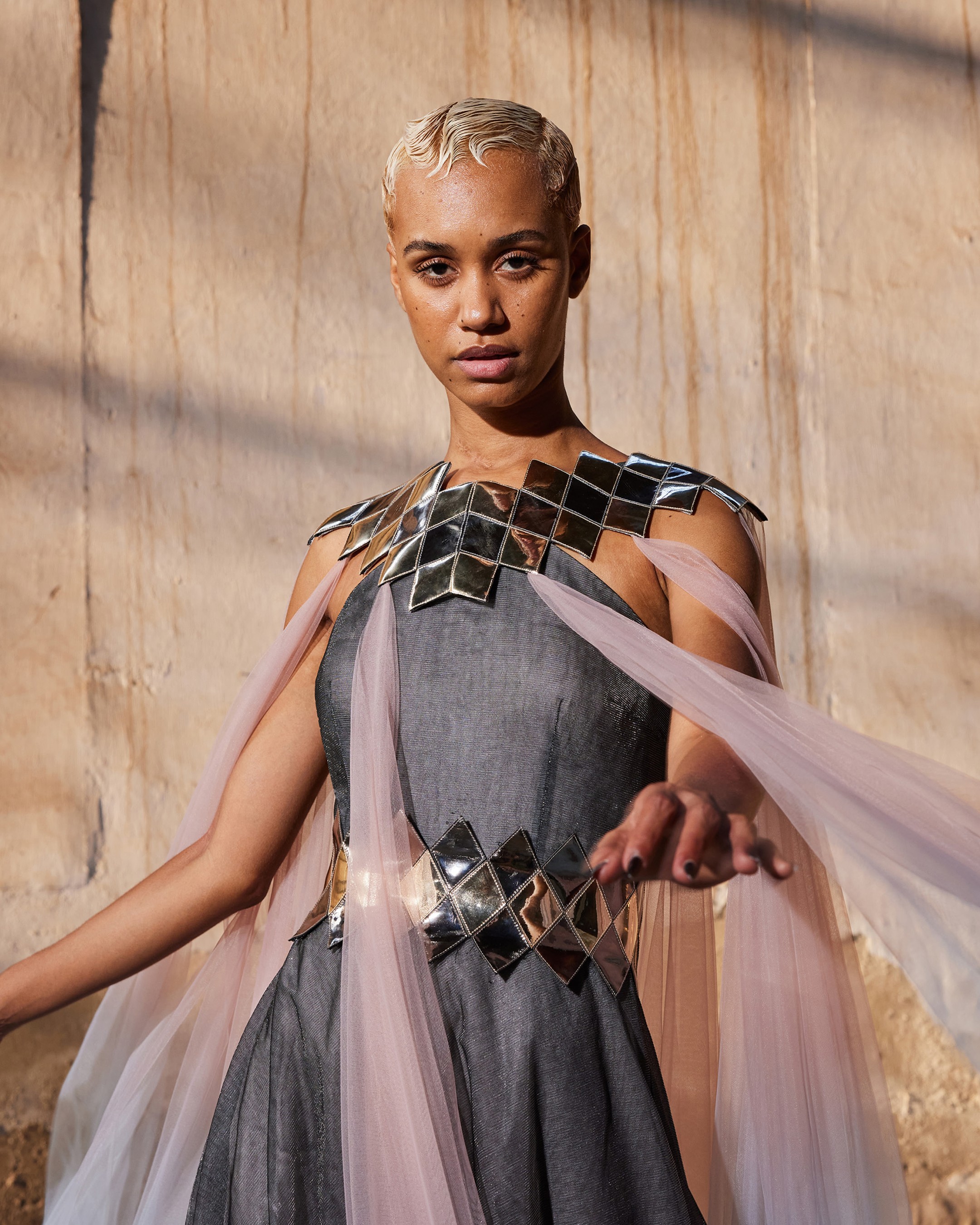 The Rhombus Mosaic Kaftan With Fall Panels