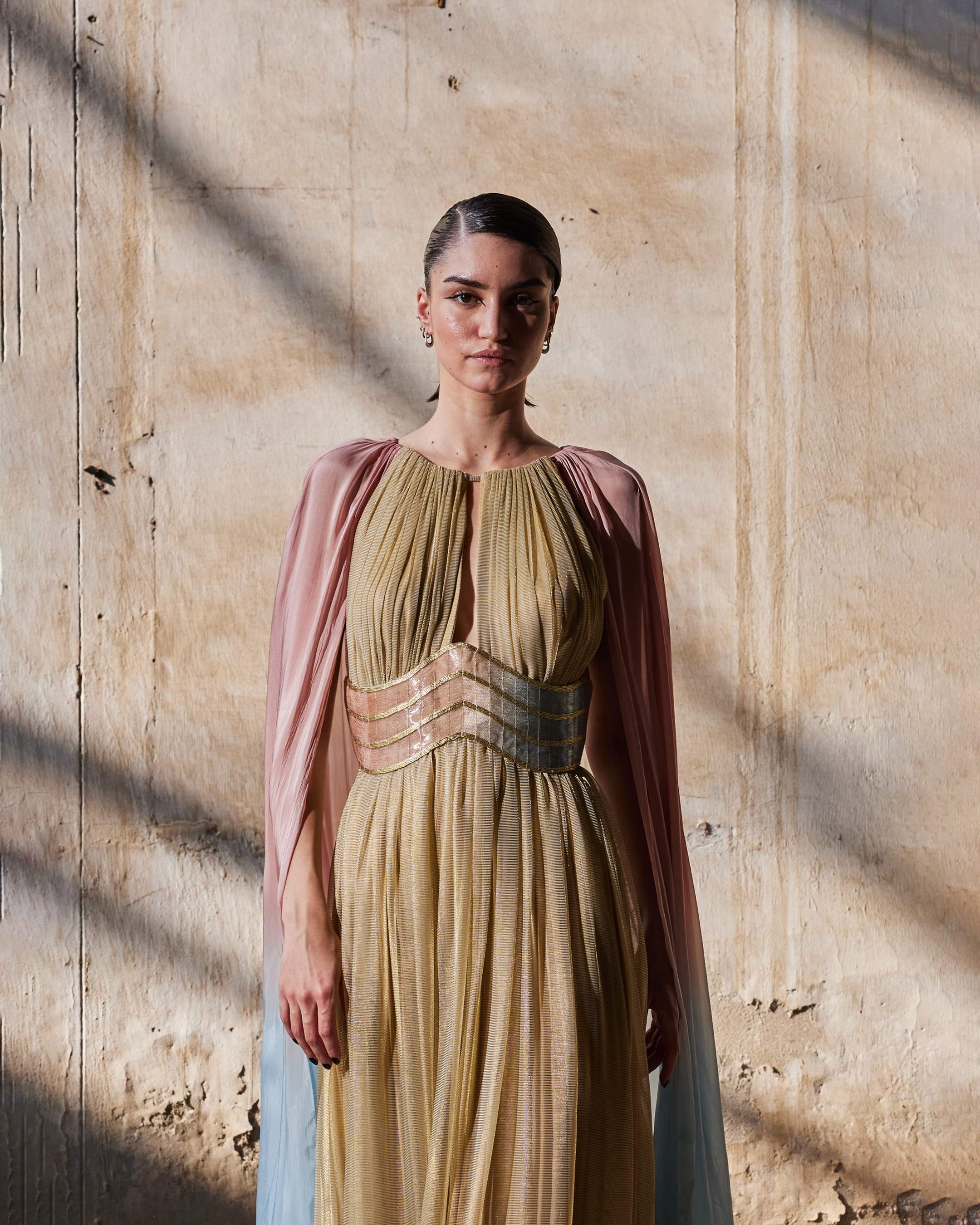 The Gold Curvature Dress