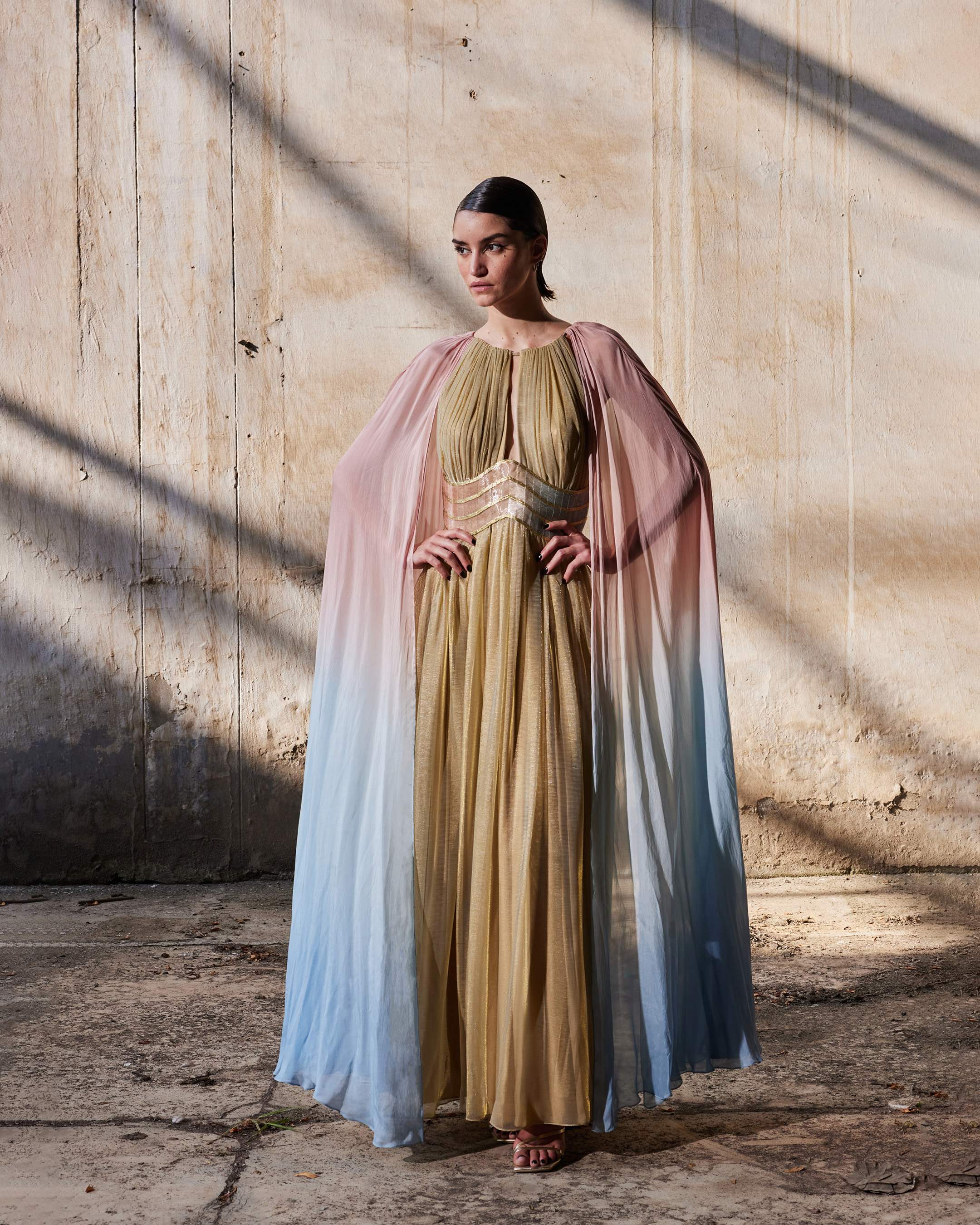The Gold Curvature Dress