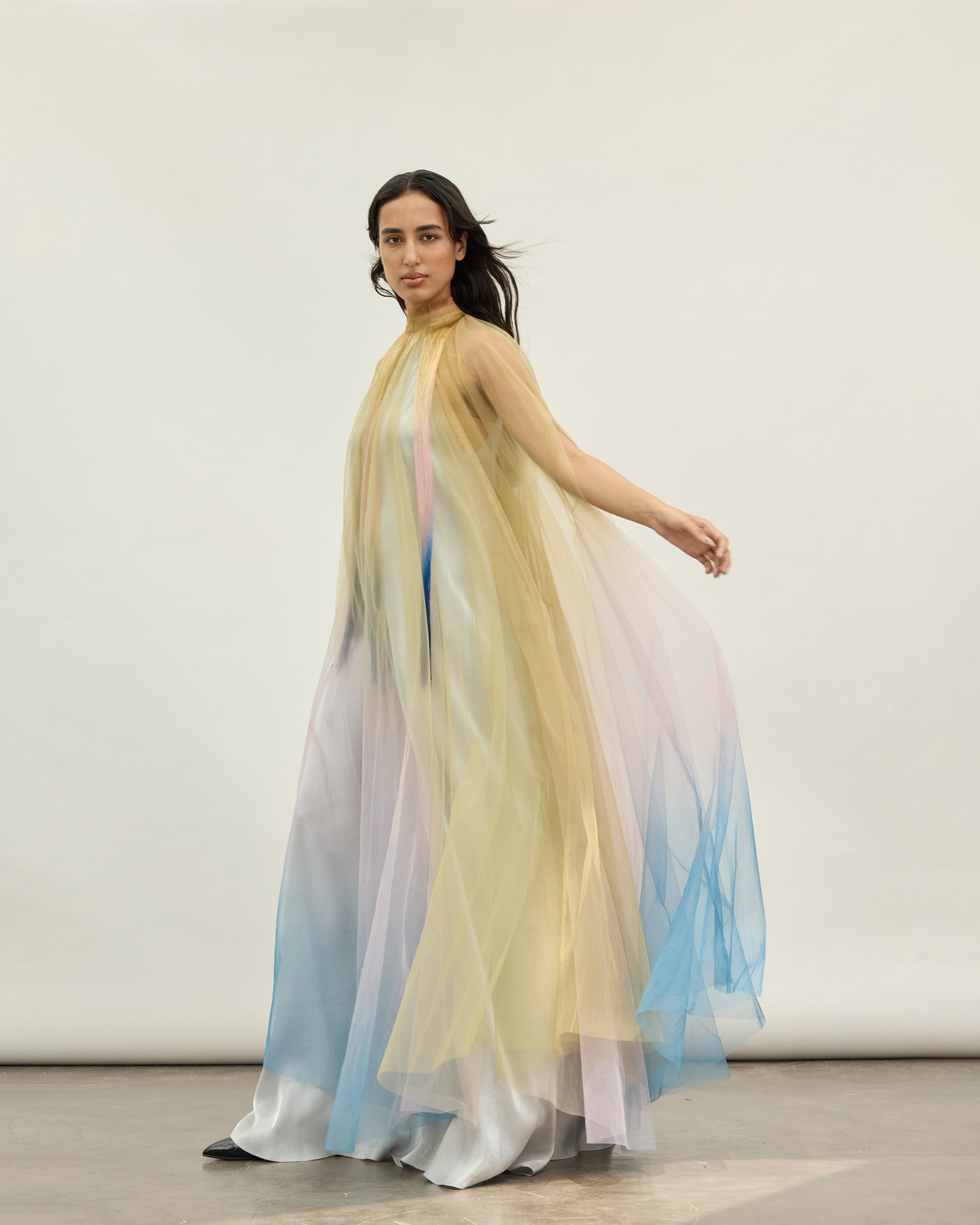 Ombre Tulle Kaftan