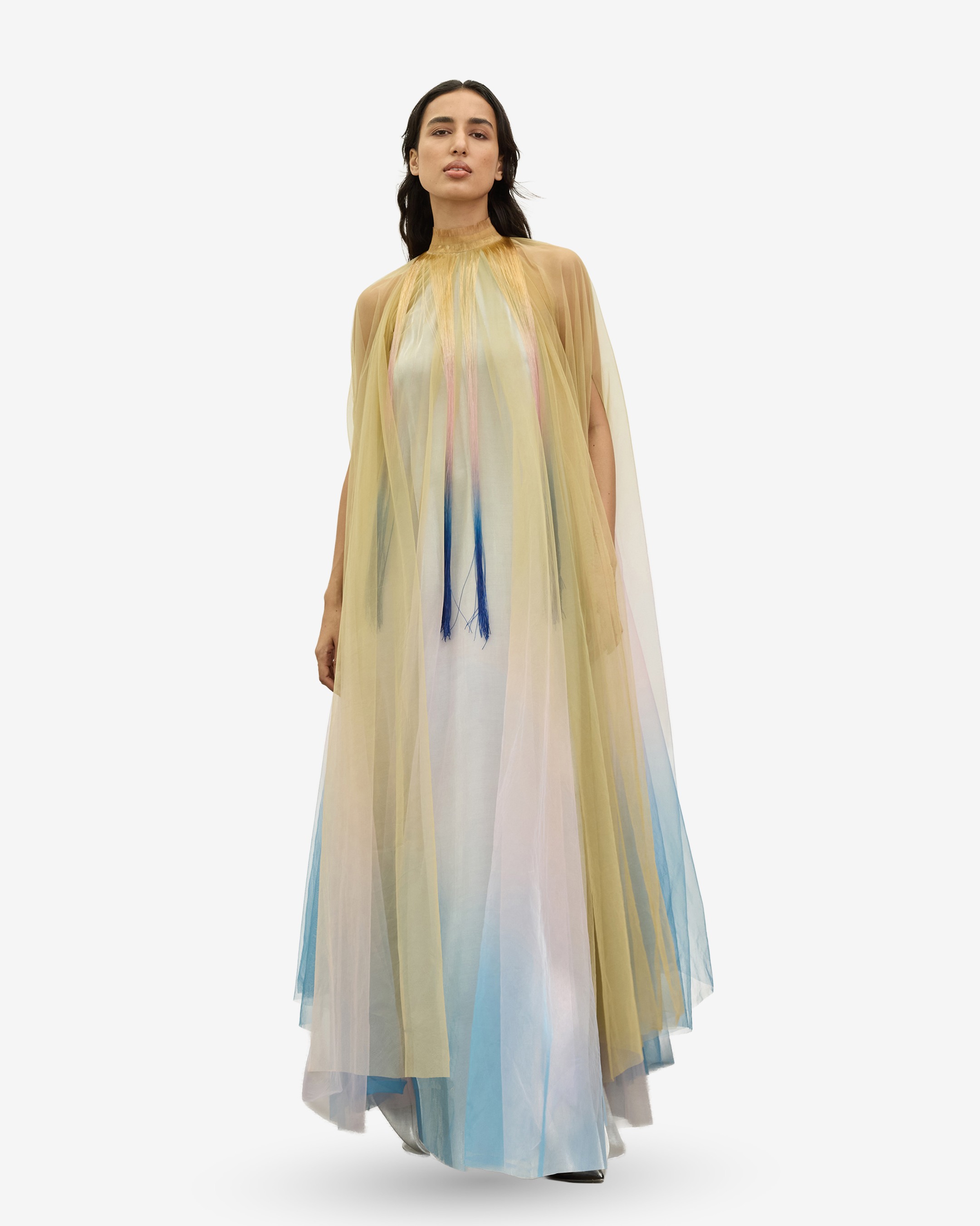 Ombre Tulle Kaftan