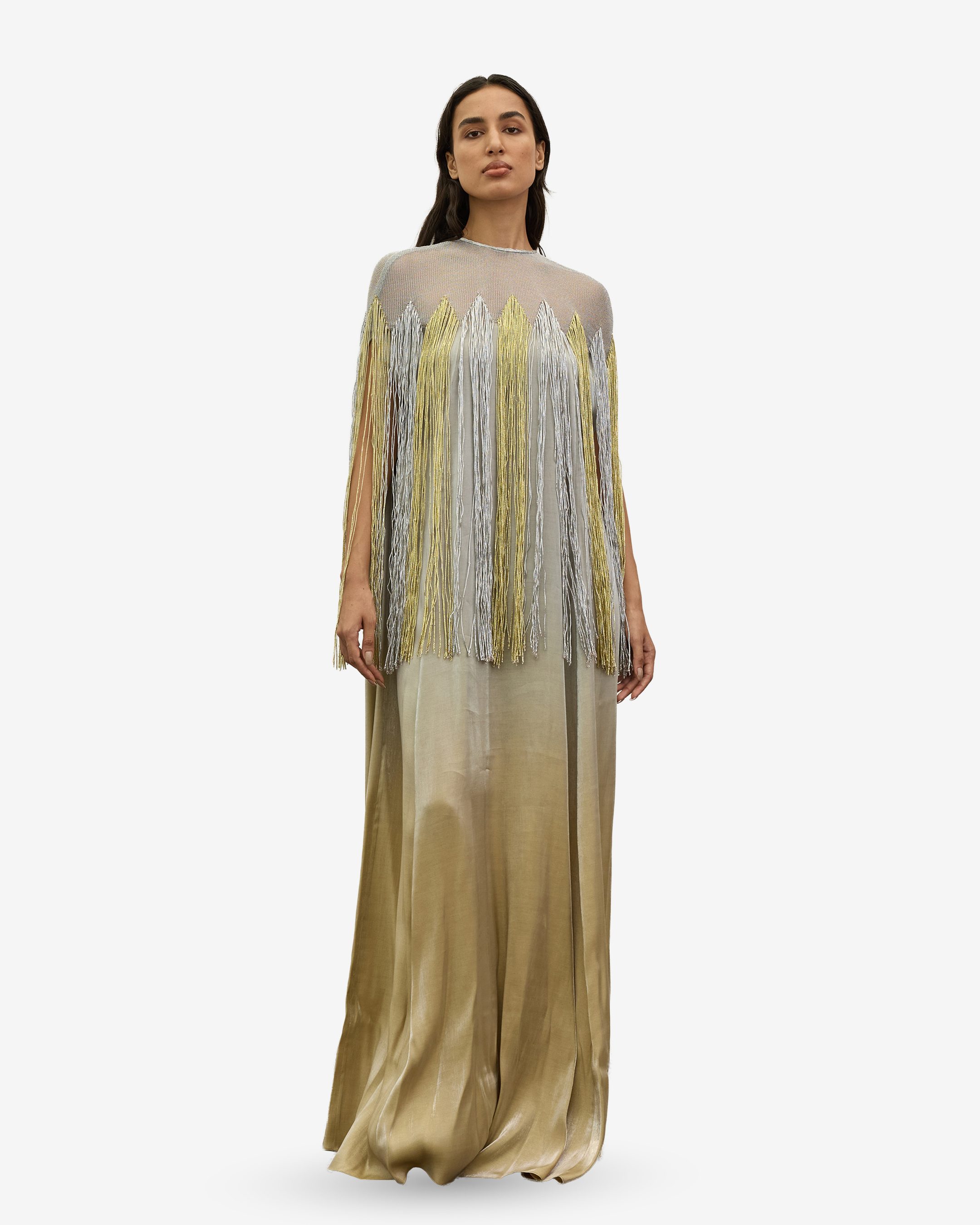 Gold & Silver Metallic Kaftan