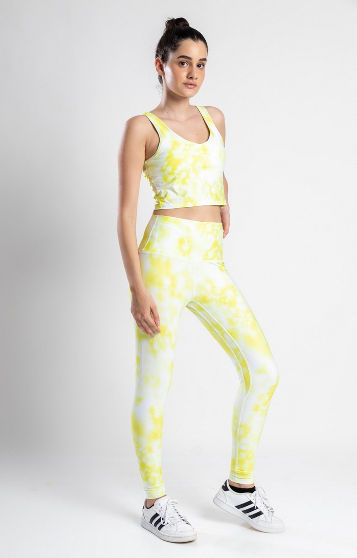 Women's Yellow Sports Bra